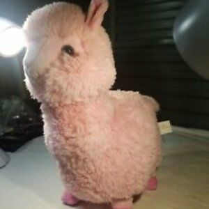 13" Pink Llama Plush Stuffed Animal. Pre-owned